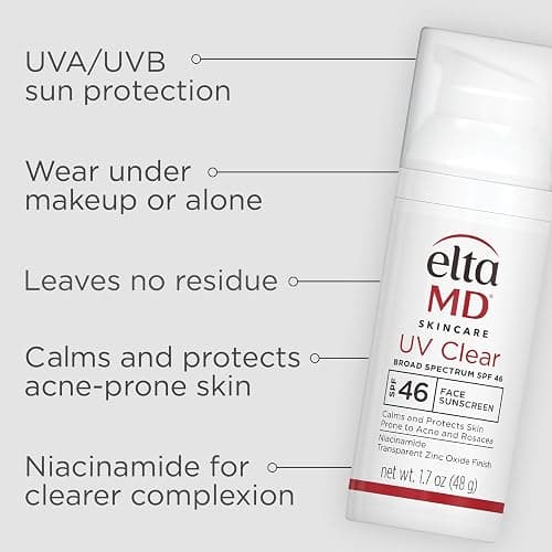 EltaMD UV Clear Face Sunscreen SPF 46, Oil-Free Sunscreen with Zinc Oxide, Dermatologist Recommended thumbnail 5