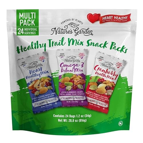 Nature's Garden Healthy Trail Mix Snack Pack - 28.8 oz - Healthy Trail Mix - 1.2 Ounce (Pack of 24) - Image 1