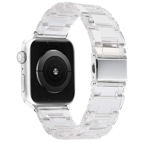 V-MORO Resin Bands Compatible with Apple Watch Band 42mm/41mm/40mm Series 11/10/9/8/7 Fashion Lightweight Bracelet Replacement with Stainless Steel Buckle for iWatch Series 6/SE/5/4/3/2/1(38/40/41/42mm) - Image 1