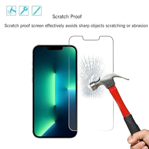 Ailun 2Pack Screen Protector for iPhone 13 Pro [6.1 inch] Display 2021 + 2 Pack Camera Lens Protector, Tempered Glass Film,[9H Hardness] - HD [Not for iPhone 13 Pro Max][4 Pack] - iPhone 13 Pro-6.1 Inch thumbnail 5