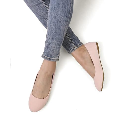 DREAM PAIRS Women's Sole-Simple Wide Width Flats, Ballerina Walking Flats, Comfortable Slip on Shoes thumbnail 2