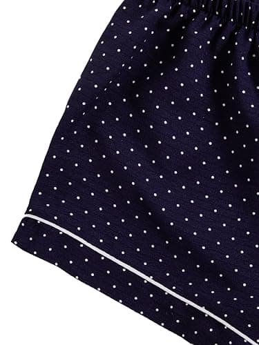 Verdusa Women's 2 Piece Pajama Sets Lightweight Fall Pajamas Cute Pj Set Button Shirt with Shorts Lounge Pjs thumbnail 7