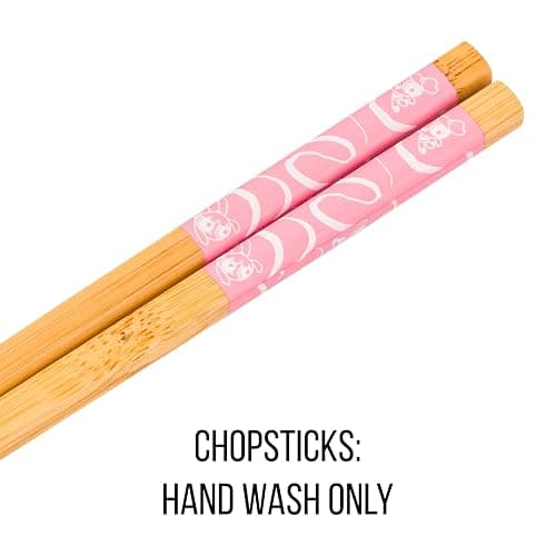 Silver Buffalo The Powerpuff Girls Featuring Bubbles, Blossom, and Buttercup Ceramic Ramen Noodle Rice Bowl with Chopsticks, Microwave Safe, 30 Ounces thumbnail 5