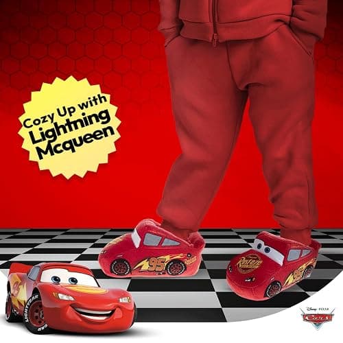 Disney Boys’ Toy Story Slippers – Buzz and Woody Fuzzy Slippers (Toddler/Kid) thumbnail 2