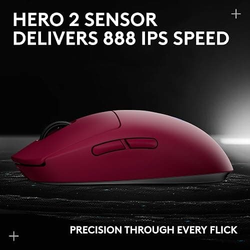 Logitech G PRO 2 Lightspeed Wireless Gaming Mouse, Right- or Left-Handed Mouse with up to 4 Customizable and Switchable Magnetic Side Buttons, 44K DPI Sensor, USB-C Charging, for PC/Mac - Magenta thumbnail 11