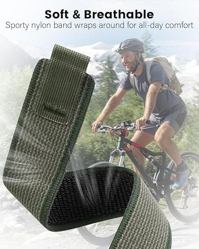 Trail Loop Nylon Band Compatible with Samsung Galaxy Watch Ultra Bands 47mm,Soft Fabric Woven Wristbands Adjustable Sport Strap for Samsung Galaxy Watch Ultra 47mm Band 2024/2025 for Men Women thumbnail 4