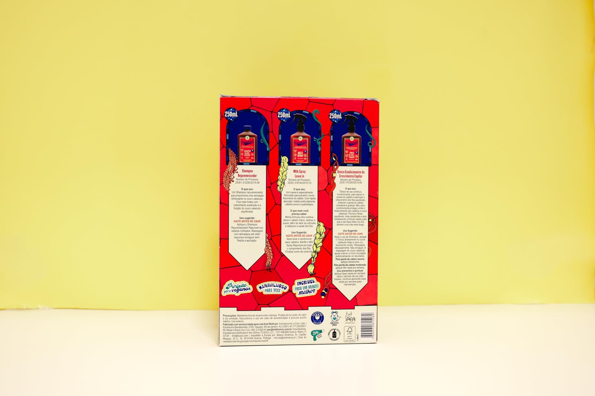 Kit Rapunzel Lola (Shampoo 250ml + Tônico de Crescimento 250ml + Leave-in 250ml) thumbnail 3