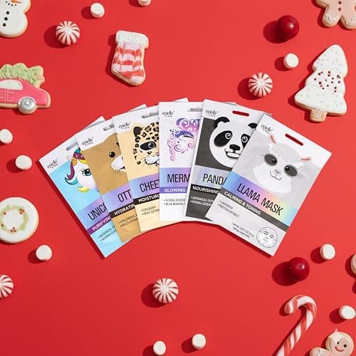 Epielle Character Face Mask Mystical Safari 6 Pack, Fun & Effective Korean Skin Care, Spa Party Favors, Stocking Stuffers, Birthday Gifts for Women, Thanksgiving Essentials thumbnail 10