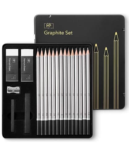 Mr. Pen- Sketch Pencils for Drawing, 19 Pcs, With Graphite Sticks, Erasers and Sharpener, Art Pencils for Sketching - Image 1