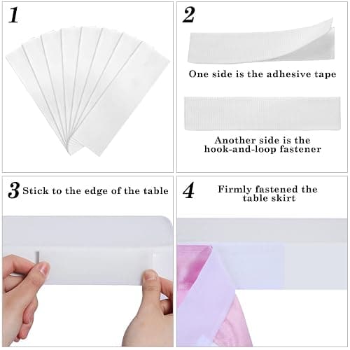 Tioncy 6 Ft X 30 in Pastel Ruffled Teacher Desk Skirt | Tulle Table Skirt, Rectangle, for Back to School First Day of School Classroom Office and Boho Birthday Party Decoration thumbnail 7