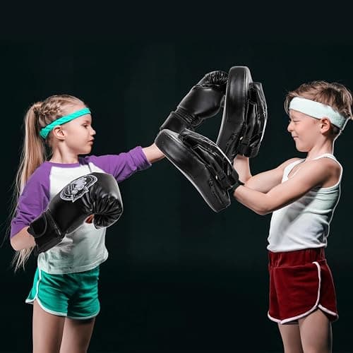 Cididu 3-in-1 Kids Boxing Set, Punching Gloves Mitts Kick Pad for Beginners, Sports Kickboxing Training Set for Youth Child Boxing, Karate, Taekwondo, Muay Thai, MMA Training thumbnail 7