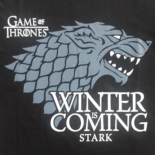 TDP Textiles Mens/Boys Official Game Of Thrones Winter Is Coming Stark Pyjama Set/Pyjamas Size S-XL, Multi thumbnail 2