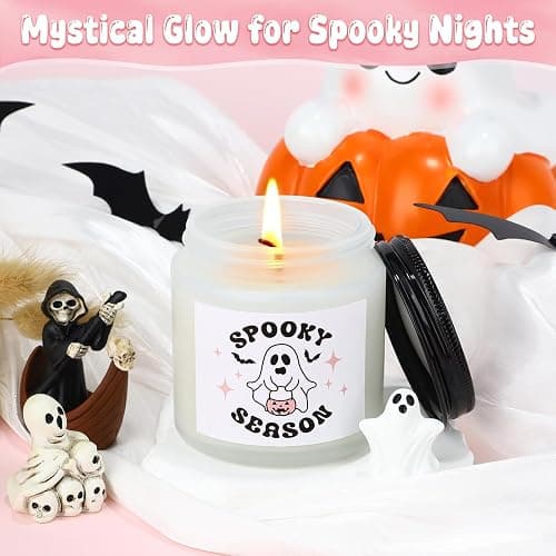 Boo Basket Stuffers for Women Halloween Gifts for Women Adults Teens Girls Kids Spooky Basket Stuffers Ideas for Woman Her Cute Halloween Care Package Gift Box Boo Themed Items Stuff Ghost Basket Kit thumbnail 4