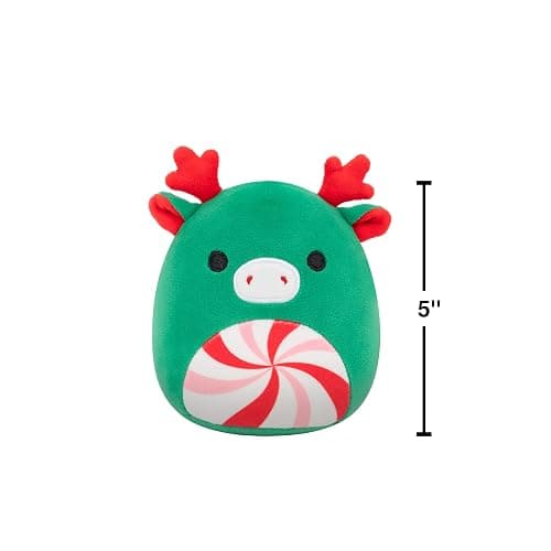 Squishmallows Original 5in Zumir The Green Moose with Peppermint Swirl Belly – Official Jazwares Plush (Little) thumbnail 3