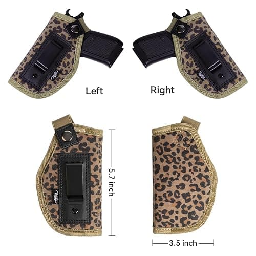 POYOLEE Gun Holster for Women Concealed Carry Holster for Pistols Universal IWB Holster Fits Glock 19 26 43 Springfie XD LC9 & All Similar Handguns thumbnail 7
