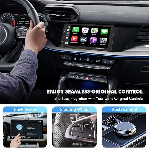 Wireless CarPlay Adapter for Apple iPhone - Converts Factory Wired CarPlay to Wireless, Quick Setup & Auto-Connect Every Drive, CarPlay Dongle for Cars from 2015+ & iOS10+ (Metallic Brushed Blue) thumbnail 7