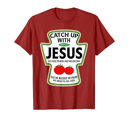 Catch Up with Jesus T-Shirt - Image 1