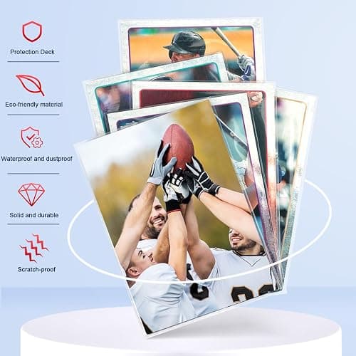500 Counts Card Sleeves for Trading Cards, Soft Penny Card Sleeves Clear Plastic Card Protectors Fit for Baseball Card, Sports Cards, MTG Game Card Standard Cards thumbnail 4