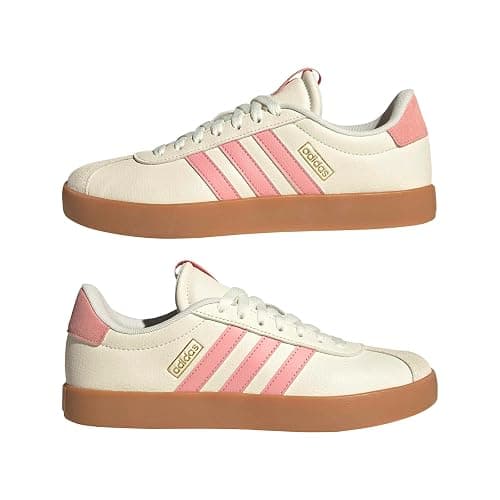 adidas Women's VL Court 3.0 Sneakers | Casual Shoes, Skateboarding-Inspired, Low-Cut, T-Toe, Lace Closure, Lightweight Cushioning, Standard Fit, For Everyday Wear thumbnail 8