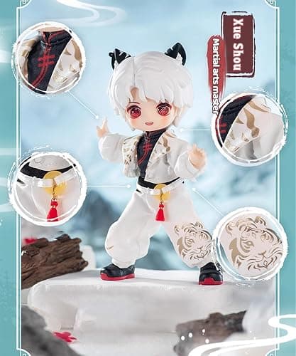 CALEMBOU BJD Blind Box, 1/12 Cute NAGI Yunxu Story Series 14cm Ball Jointed Doll, Cute Dress Up Doll with Joints, Collection Action Figure for Birthday Christmas thumbnail 3