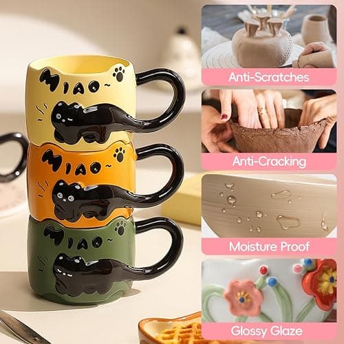 500ml/17fl oz Air Dry Clay Glaze with 1 Brush, Polymer Clay Glaze, Clay Paint for Pottery Air Dry, Clay Paint High Gloss, Anti-Scratch, Waterproof thumbnail 7