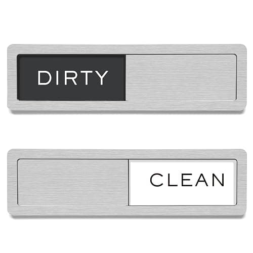 Rimaaiae Dishwasher Magnet Clean Dirty Sign, Strong Magnet Non-Scratch Clean Dirty Magnet for Dishwasher, Easy to Read & Slide - Image 1