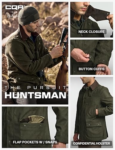 CQR Men's Flannel Lined Shirt Jackets, Long Sleeved Rugged Plaid Cotton Brushed Suede Shirt Jacket thumbnail 9