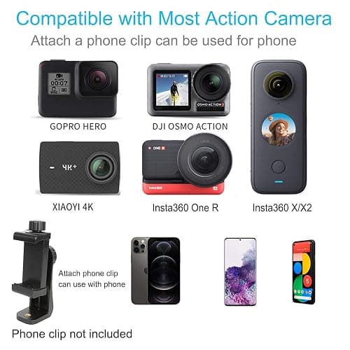 PellKing Magnet Camera Mount for GoPro 13/Insta360 X5/X4/X3,Heavy-Duty Metal Car Magnetic Camera Mount with 360 Degree Rotation Ball Head for Car,Compatible with GoPro Hero 13 12 11 Black 8/7/6/5,Etc thumbnail 6