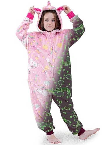 Cloele Kids Onesie Pajamas Animals Costume Glow Cosplay for Girls Boys - Image 1