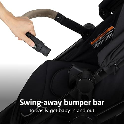 Maxi-Cosi Zelia Pro 5-in-1 Travel System with Mico Pro Infant Car Seat, Baby Stroller Combo, Reversible Seat, Large Wheels, Adjustable Handle, Newborn to Toddler, Lightweight, Caspian Caviar thumbnail 10