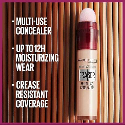 Maybelline New York Concealer, Instant Anti-Ageing Eraser, 01 Beige Pink, 6.8 ml thumbnail 4