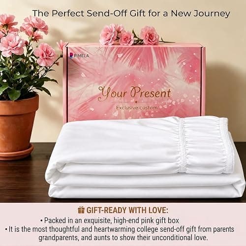 RIMELA Dorm Bed Skirt Twin XL 32 Inch Drop, Easy to Install Extra Long Wrap Around Elastic Dust Ruffle, White Bedskirt Solid Silky Fabric Machine Washable, Bedroom Decor thumbnail 5
