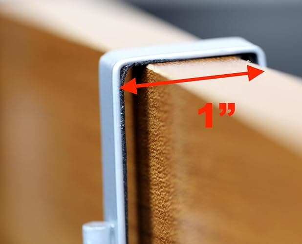 Simple Houseware Over Cabinet Door Organizer, Silver thumbnail 4