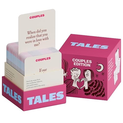 TALES 150 Conversation Starter Cards, Couples Edition, for Couples, Games for Adults, Date Night Ideas, Anniversaries, and Quality Time Together, Prompts for Deeper Connection - Image 1
