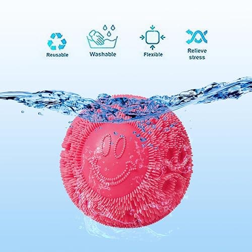 Fuzz Ball Squishy Stress Ball Slow Rising Memory Foam Fidget Squishy Fuzz Balls Adults Anxiety Stress Relief Toys - Blue thumbnail 3
