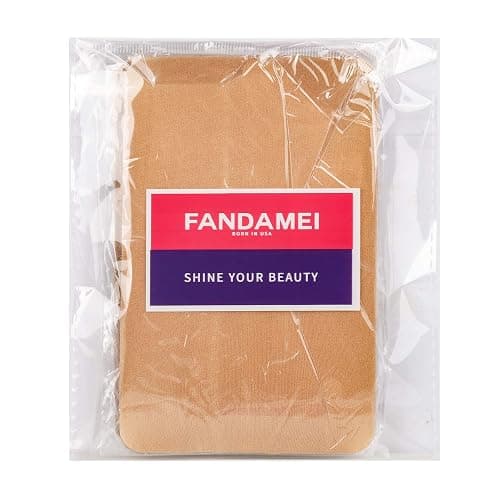 Fandamei 4 pieces Light Brown Stocking Wig Caps Stretchy Nylon Wig Caps for Women thumbnail 7