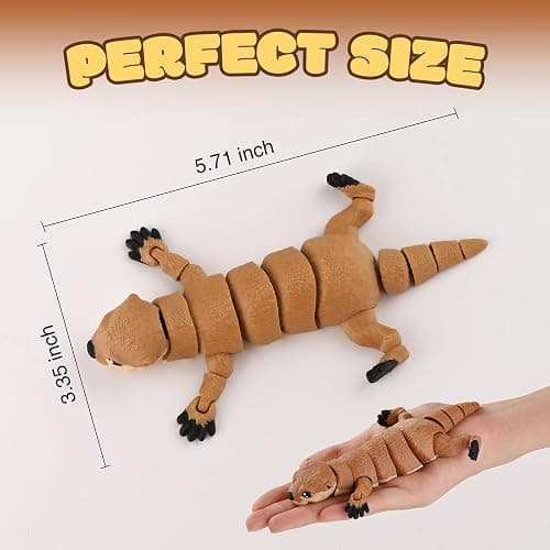 GemmiCho 3D Printed Animals, 5.7" Sea Otter Toy, 3D Printed Ottor for Stress Relief, Easter Eggs Sea Otter Figurines, Easter Basket Stuffers Toys for Boys Kids Teen 5-7 4-6 8-12 (Otter Toy) thumbnail 3
