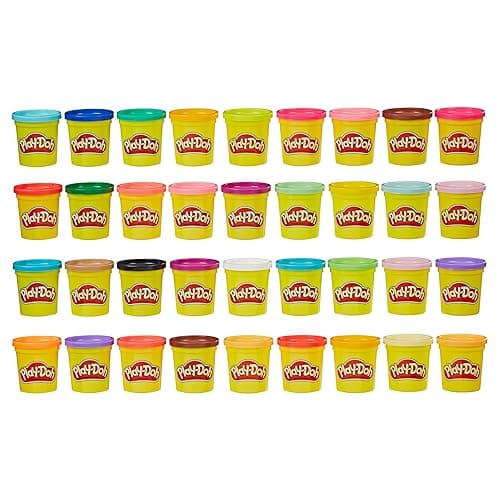 Play-Doh Modeling Compound 36-Pack Case of Colors, Non-Toxic, 3 Oz Cans of Assort. Colors, Back to School Classroom Supplies, Preschool Toys, Ages 2+ (Amazon Exclusive) - Image 1
