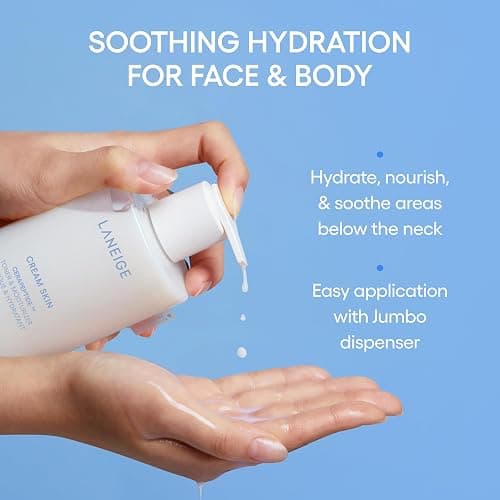 LANEIGE Cream Skin Toner & Moisturizer: Lightweight Refillable Korean Milky Toner with Ceramide & Peptide for Hydration, Firming, & Barrier Support thumbnail 11