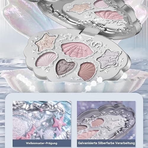 Flower Know Muschel- und Perlen Design 6-farbige Make-up-Palette, Lidschatten, Rouge, Hervorhebung und Kontur,Flower Know Make-up-Palette (B) thumbnail 5