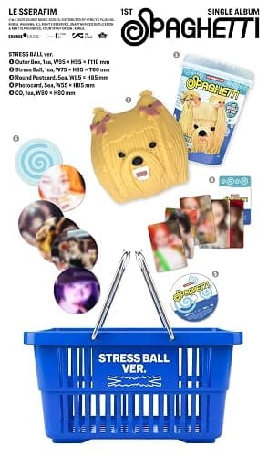 LE SSERAFIM - 1st Single Album [SPAGHETTI] MD Stress Ball Version Photocard thumbnail 3