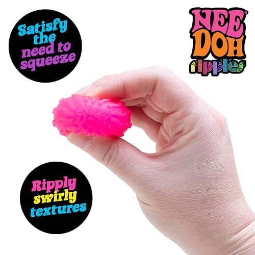 NeeDoh Teenie 10-Pack - 5 Styles of Teenie Squishies- Nice Ice Baby, Original, Swirl, Ripples, Glow - Ages 3 and Up - 10 Teenies Per Pack thumbnail 6