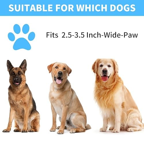 Professional 7 in 1 Dog Paw Cleaner for Dogs & Cats - Includes 1 Portable Paw Washer, 1 Bath Brush, 2 Dog Toothbrushes and 3 Absorbent Towels Note: Fits Paws 2.5 to 3.5 Inches Wide (Large, Blue) thumbnail 7