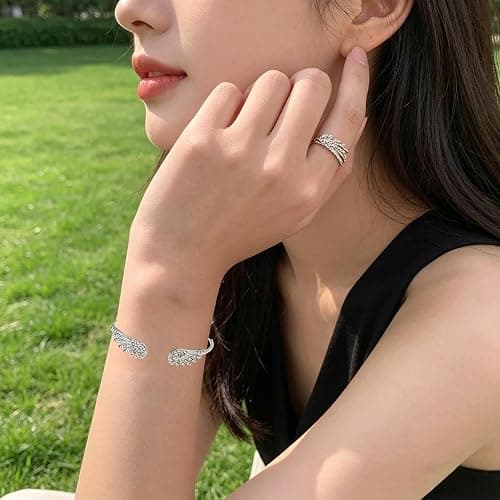 Angel wing bracelet thumbnail 6