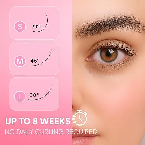 Korean Lash Lift Kit - 5 Sets At Home Eyelash Perm Kit with Upgraded Glue, Eyelash Lift Kit, DIY Lash Perm Easy for Beginner & Professional, Semi Permanent Perming Wave Suitable For Salon & Home thumbnail 3