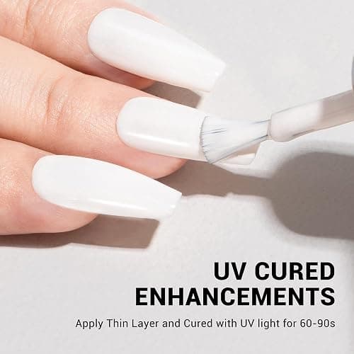 MelodySusie Thick Snow White Gel Nail Polish,15ML Soak Off UV LED White Gel Polish Christmas Gift for Women Nail Art Manicure Salon DIY Nail Design Decoration at Home-479 thumbnail 4