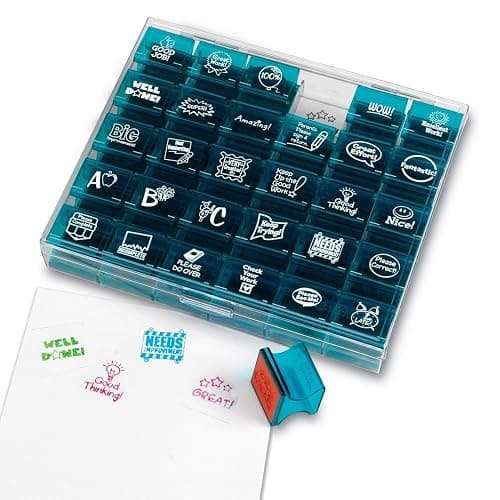 Learning Resources Teacher Incentive Stamps - Teacher Supplies for Classroom, Self Inking Stamps for Teachers, Kids Stamp Set, Teaching Supplies, Grading Stamp for Teachers thumbnail 5