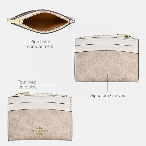 ⭐️Coach Crossgrain Leather Shaped Card Case thumbnail 3