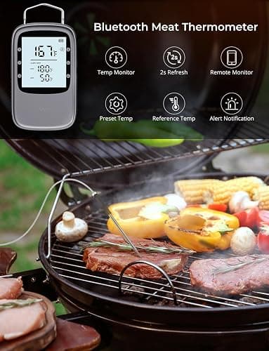 Govee Bluetooth Meat Thermometer, Digital Wireless Meat Thermometer for Smoker Oven, Smart Grill Thermometer with Dual Probes, 230ft Remote Monitor Cooking Thermometer for BBQ Kitchen Rotisserie thumbnail 2