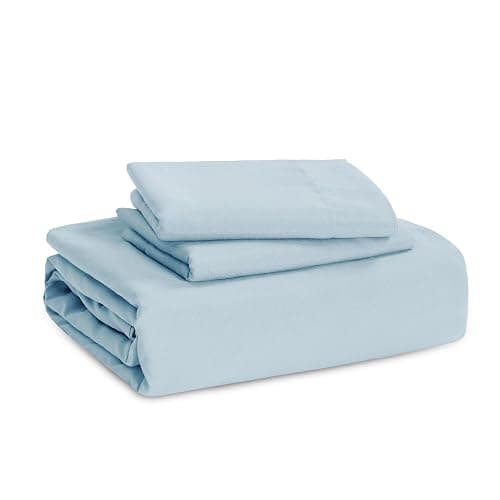 Bedsure Sky Blue Duvet Cover Queen Size - 3 Pieces Prewashed Cotton-Like Extra Soft Bedding Set, Includes 1 Duvet Cover 90x90 Inches with Zipper Closure & 2 Pillow Shams, Comforter Not Included thumbnail 6